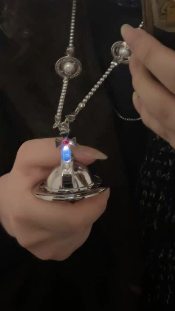 Shins Lighter Orb Necklace (Gold & Silver)