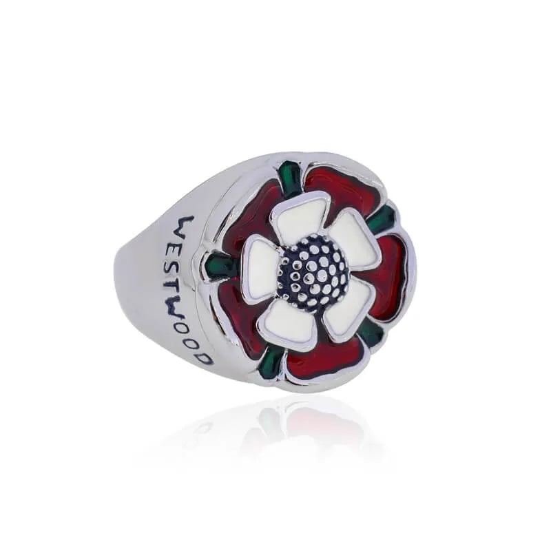 Tudor Rose Floral Flower Design Ring (2 Colors)