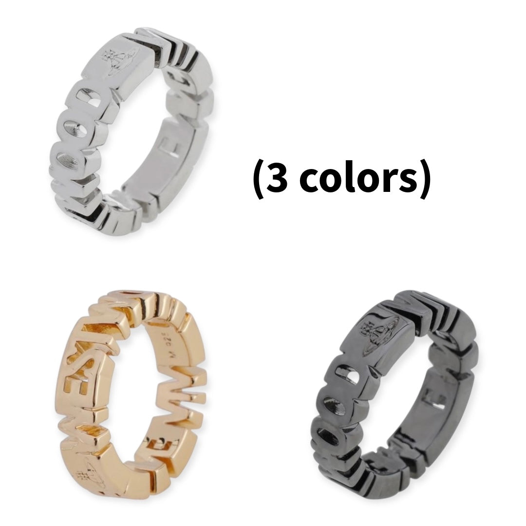 Spellout Statement Ring (3 colors)