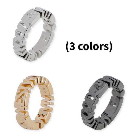 Spellout Statement Ring (3 colors)