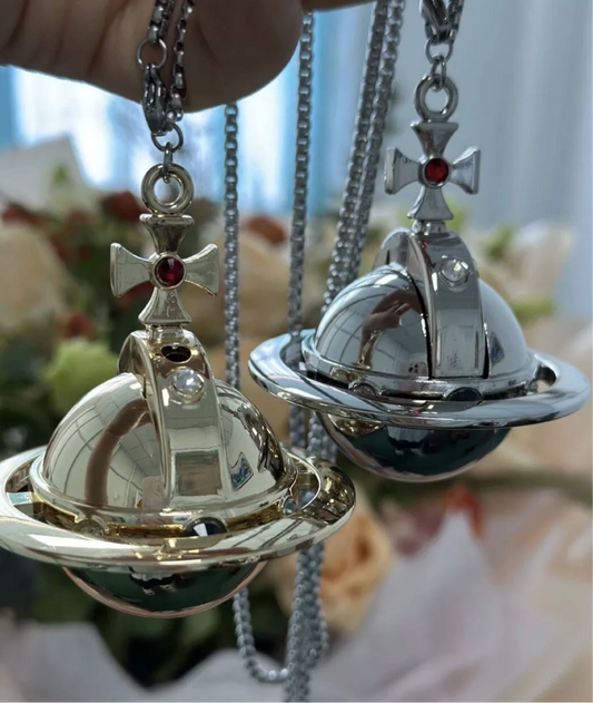 Shins Lighter Orb Necklace (Gold & Silver)