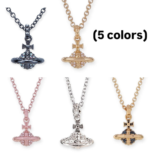Abstract Shape Multigem 3D Orb Necklace (5 Colors)