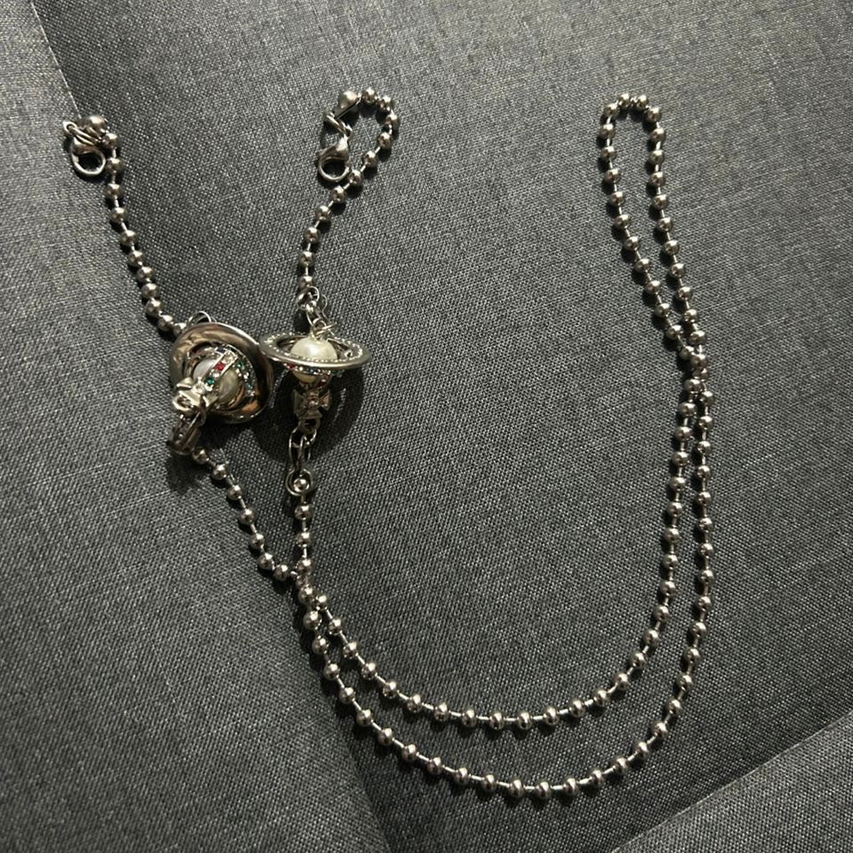 Shins Lighter Orb Necklace (Gold & Silver)