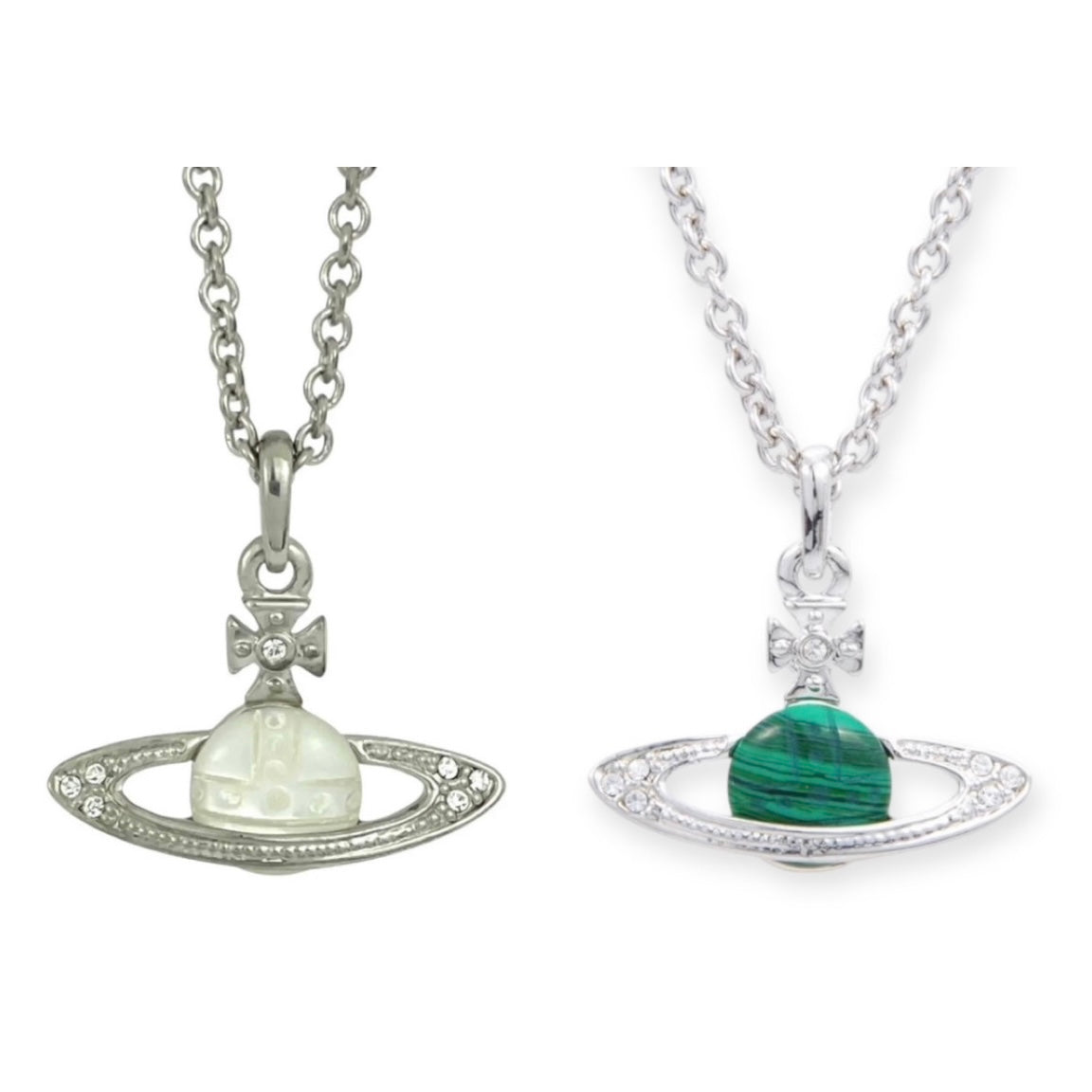 Mini Green Pearl Orb 10MM Pendant Necklace (2 colors)