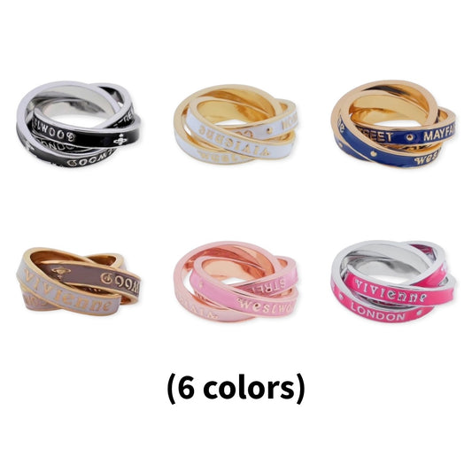 Triple Layer Wrap Wrapped Around Eternity Forever Ring (6 colors)