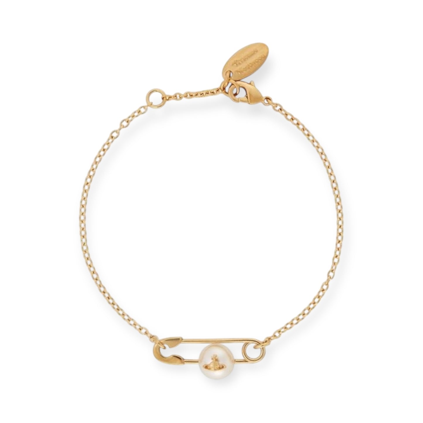 Safety Pin Pearl Design Gold & Silver Bracelet (2 Colors)