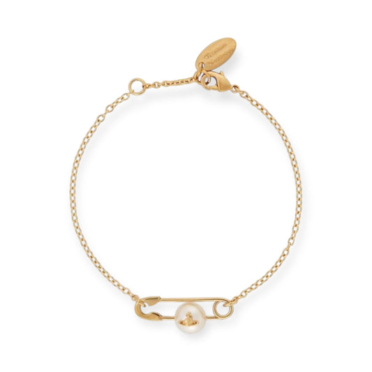 Safety Pin Pearl Design Gold & Silver Bracelet (2 Colors)