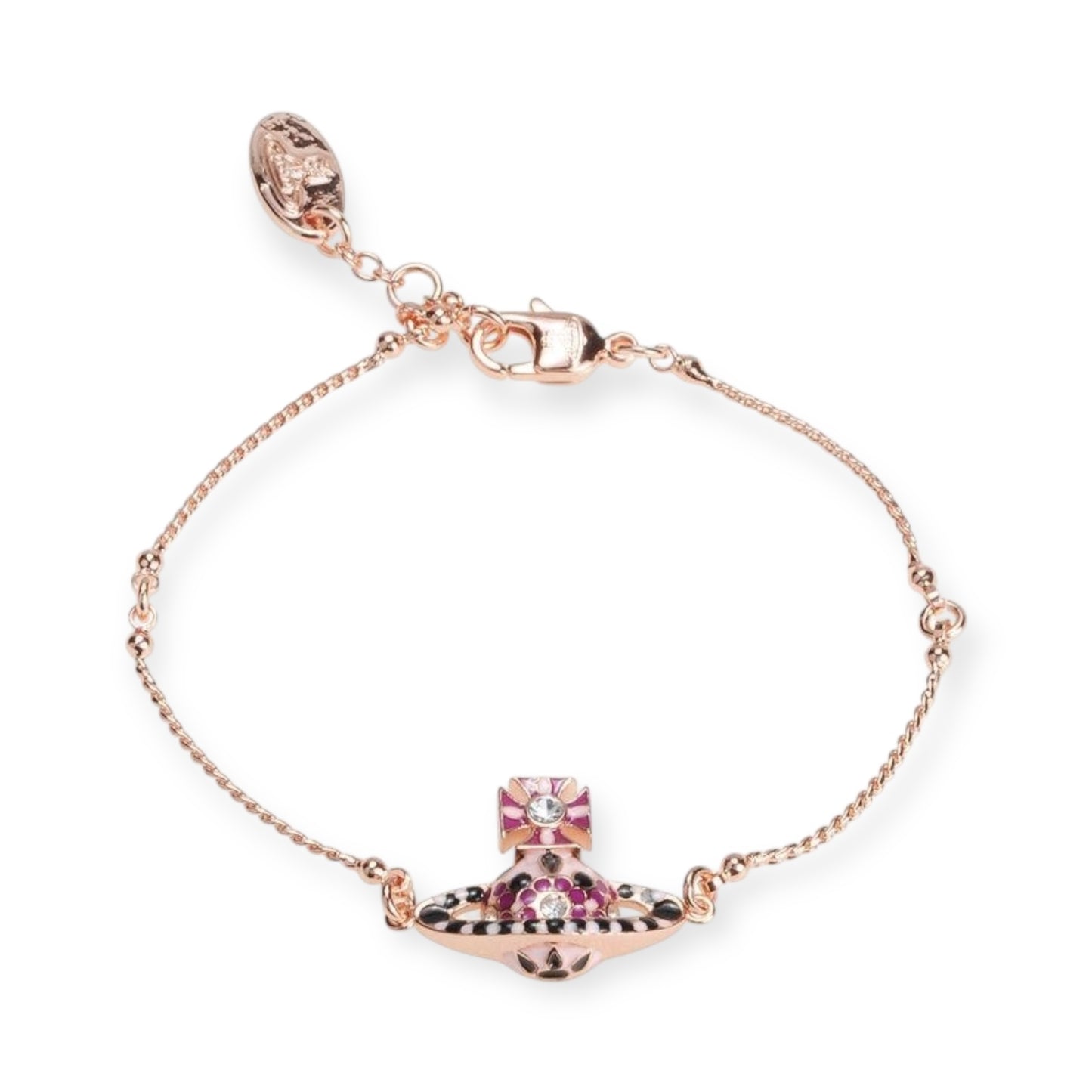 Multicolor Circus Polka Dot Design Orb Pendant Bracelet (4 Colors)