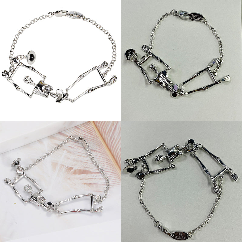 Skeleton Body Pendant Bracelet (3 Colors)