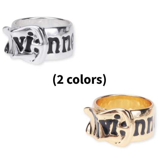 Belt Buckle Ring Gold & Silver (2 colors)