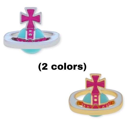 Colorful Multi Color Orb Pendant Ring (2 Colors)