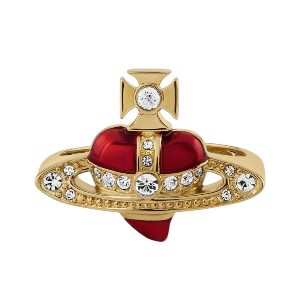 Mini Heart Orb Design Pendant Ring (3 colors)