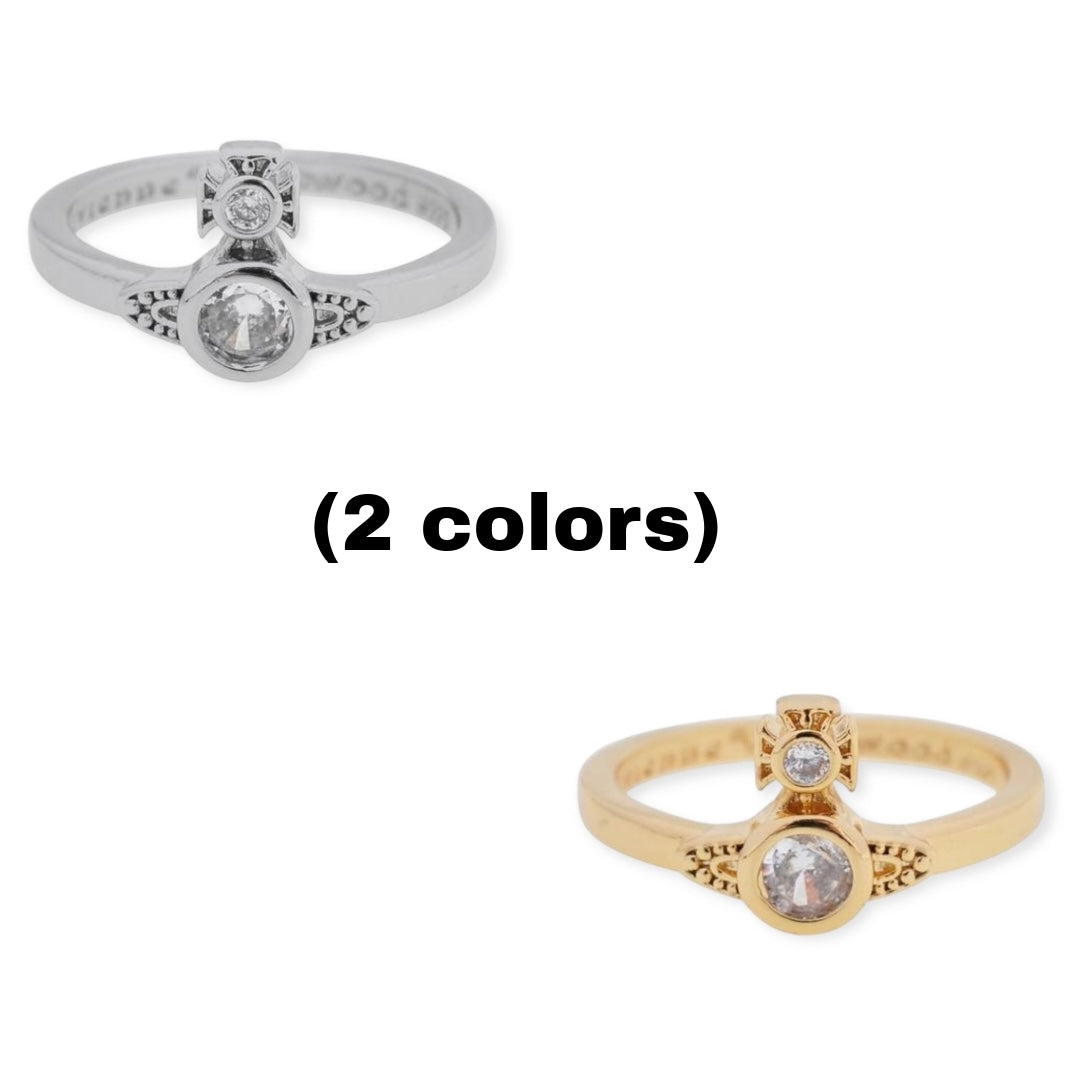 Mini Gem Stud Gold & Silver Ring (2 Colors)
