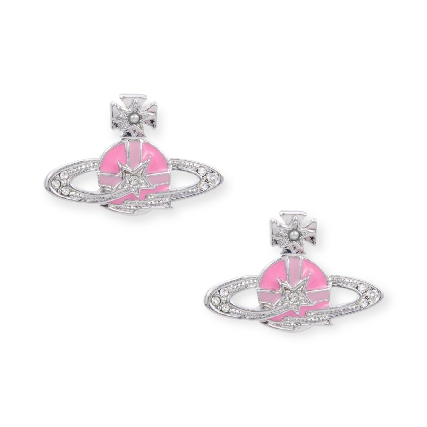 Multicolor Mini Orb Shooting Star Saturn Earrings (3 Colors)