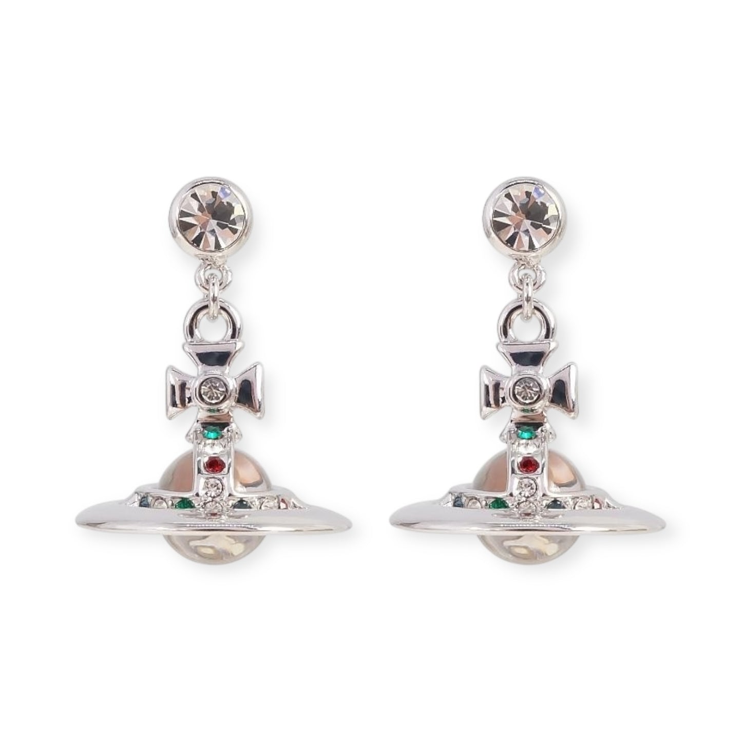 10MM Small Saturn Orb Earrings (19 Colors)