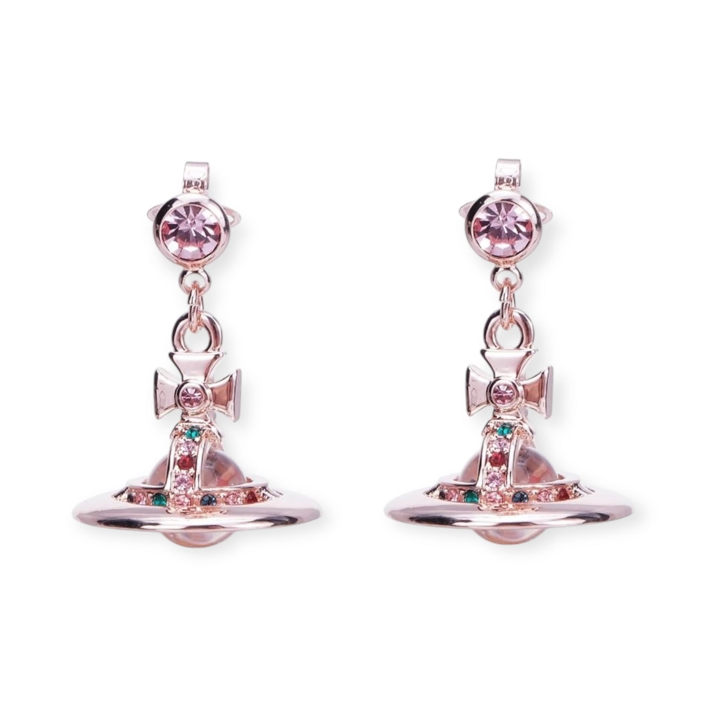 10MM Small Saturn Orb Earrings (19 Colors)