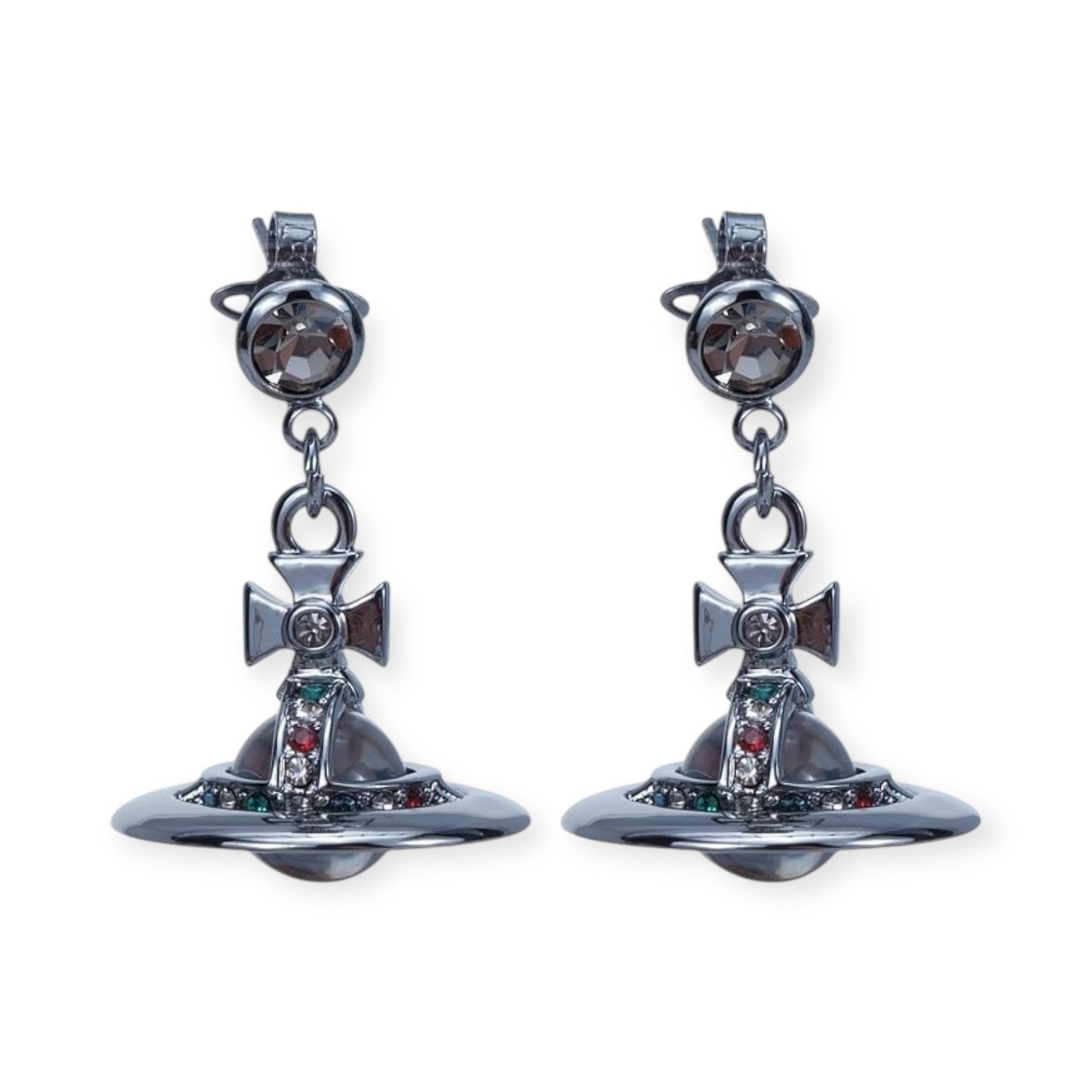 10MM Small Saturn Orb Earrings (19 Colors)