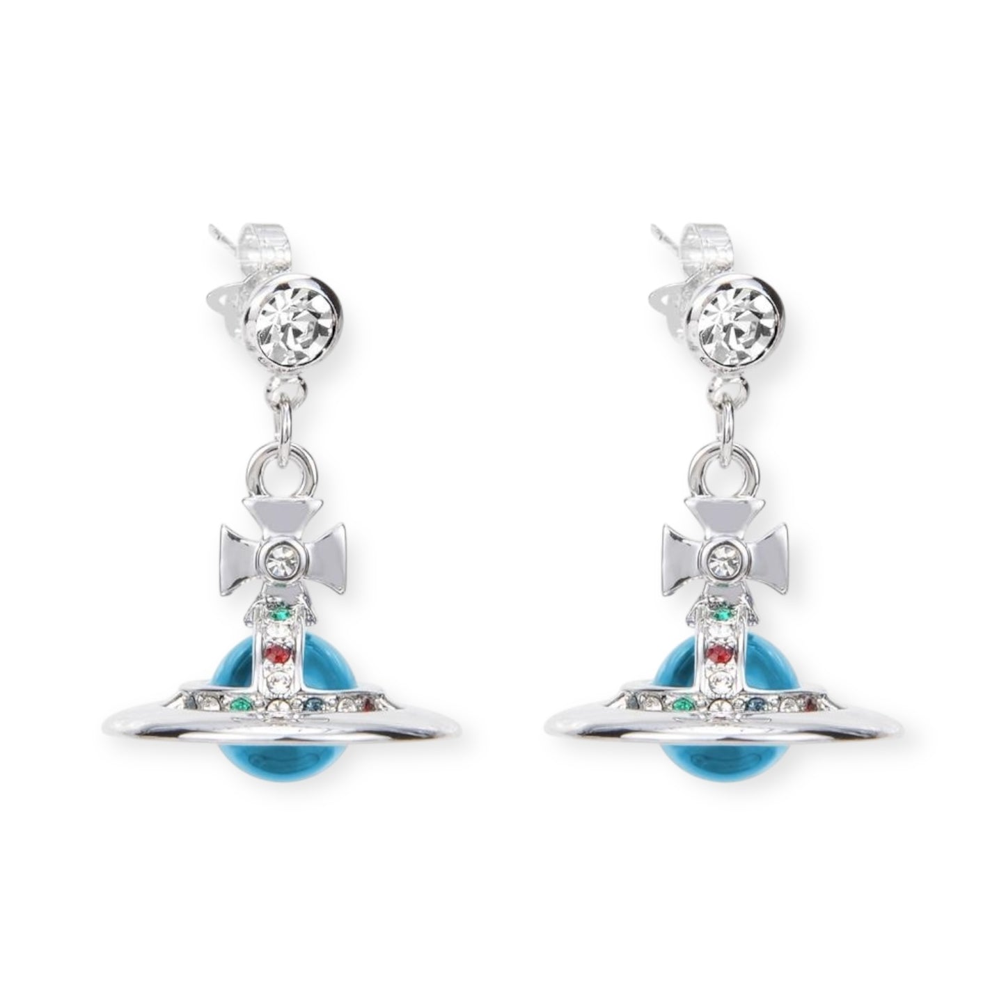 10MM Small Saturn Orb Earrings (19 Colors)