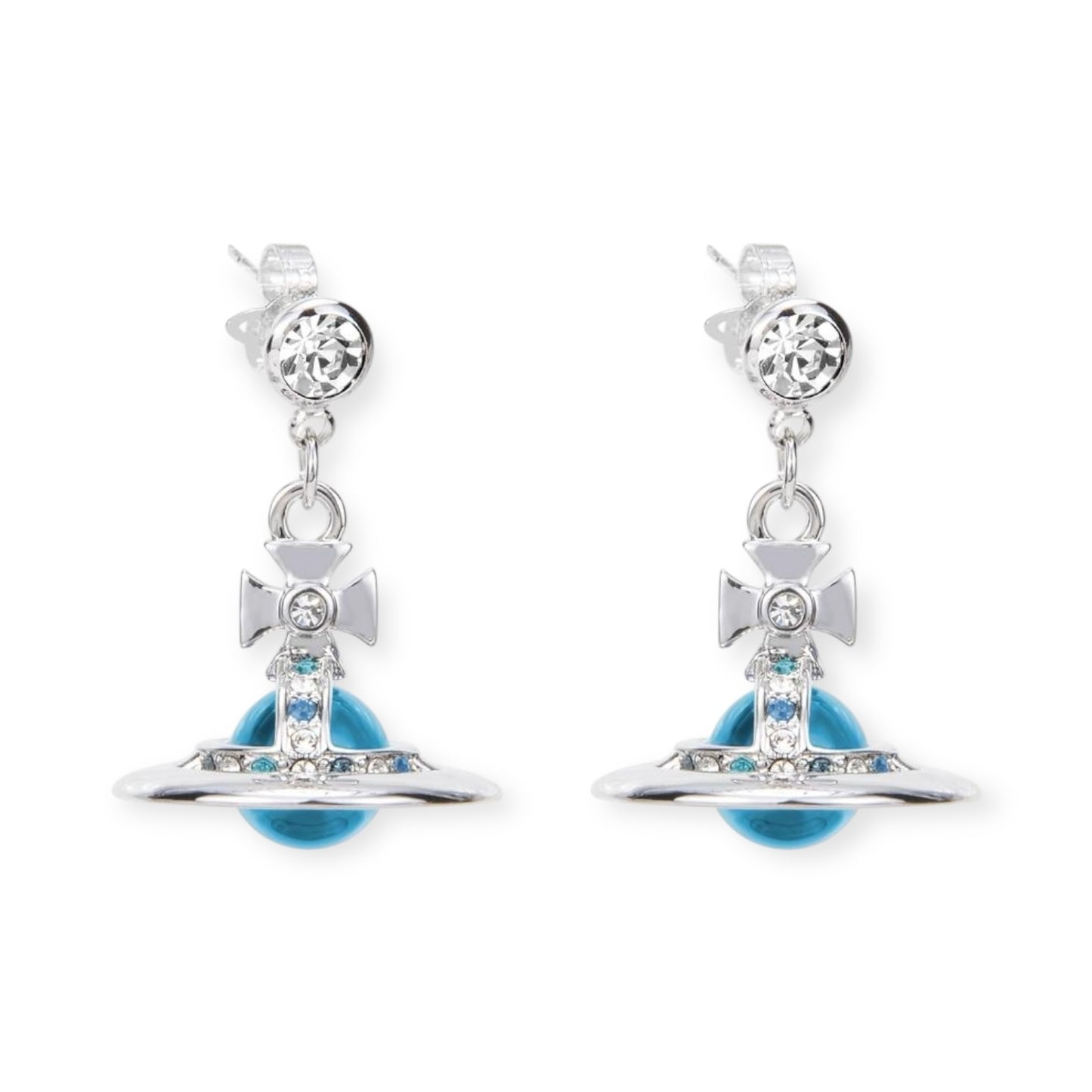 10MM Small Saturn Orb Earrings (19 Colors)