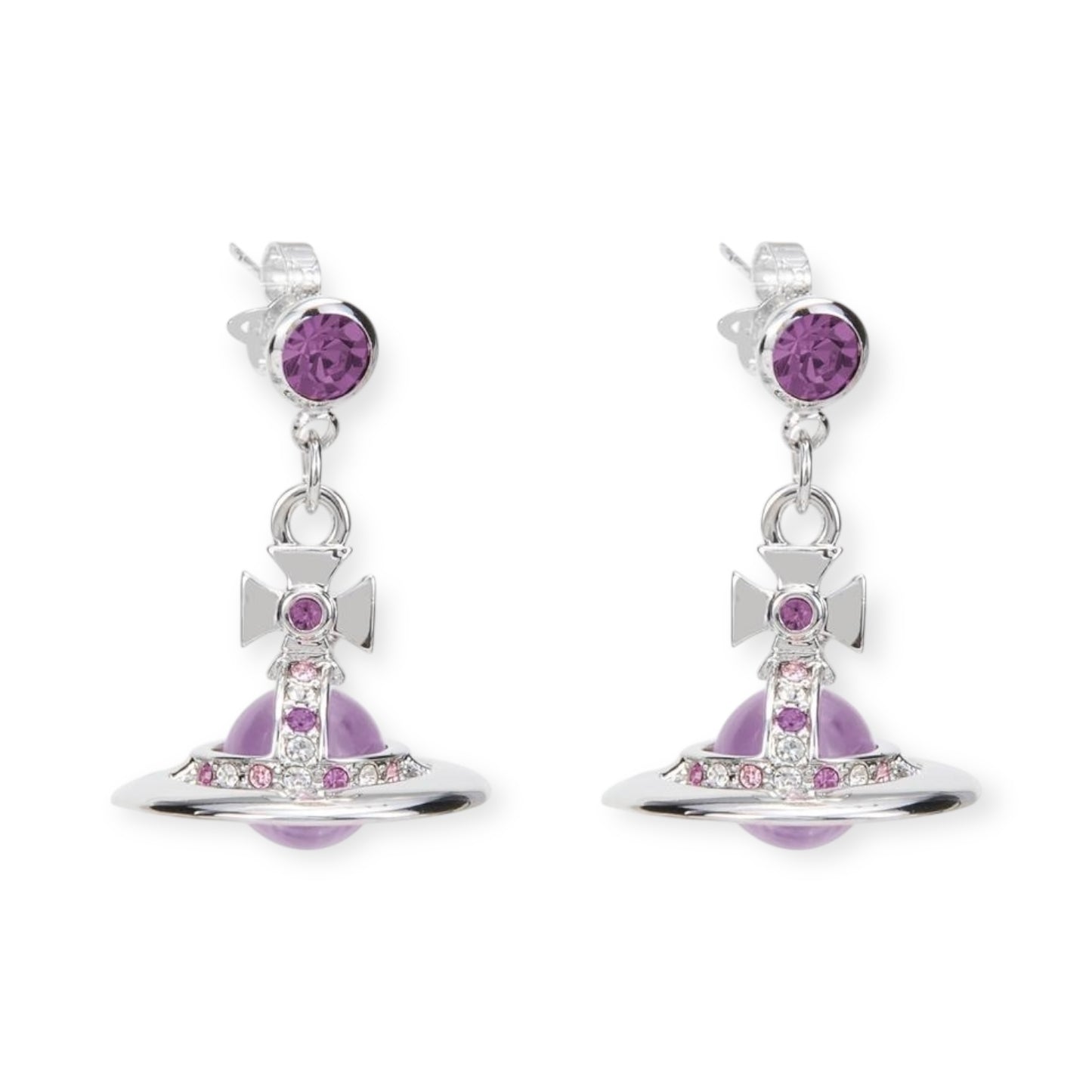 10MM Small Saturn Orb Earrings (19 Colors)