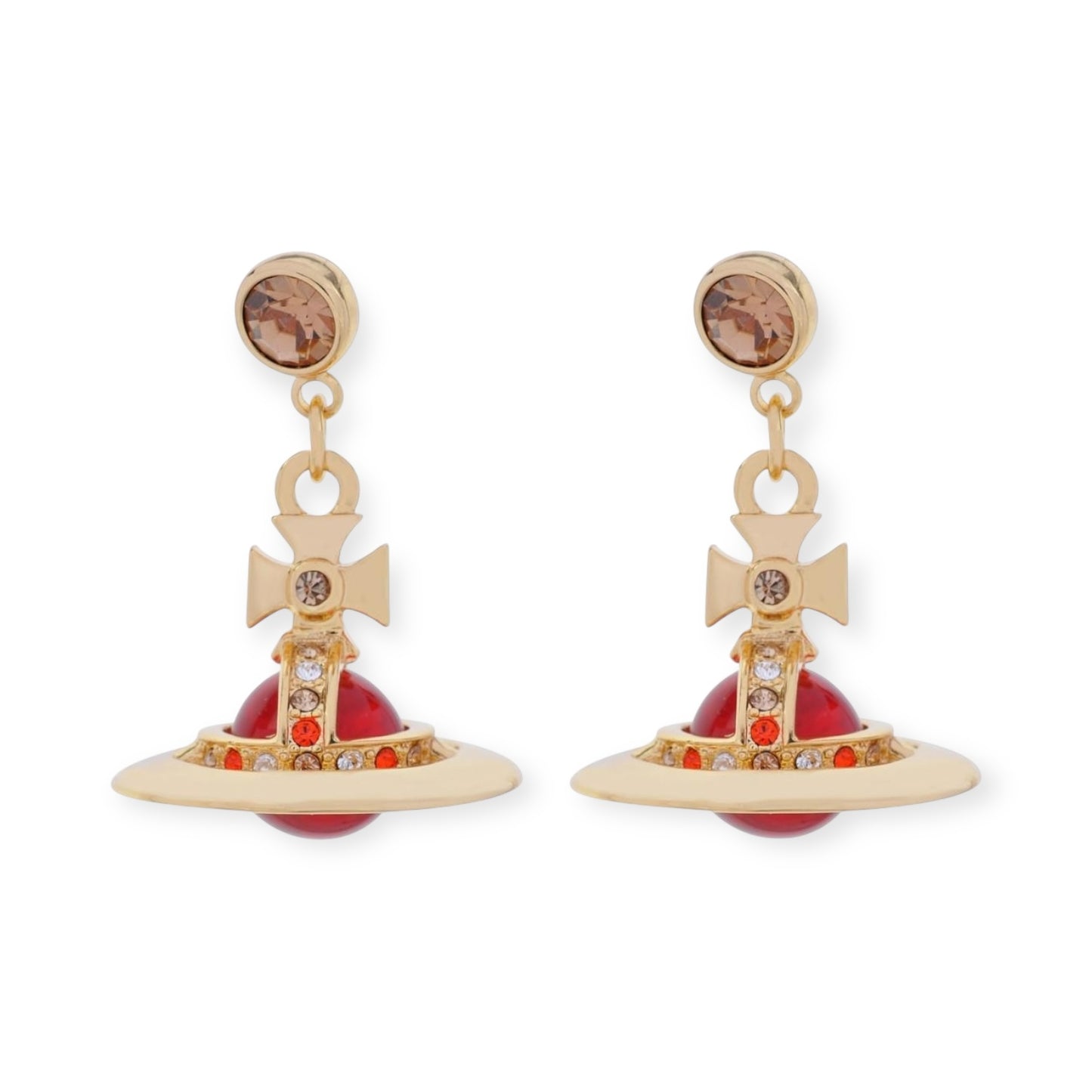 10MM Small Saturn Orb Earrings (19 Colors)