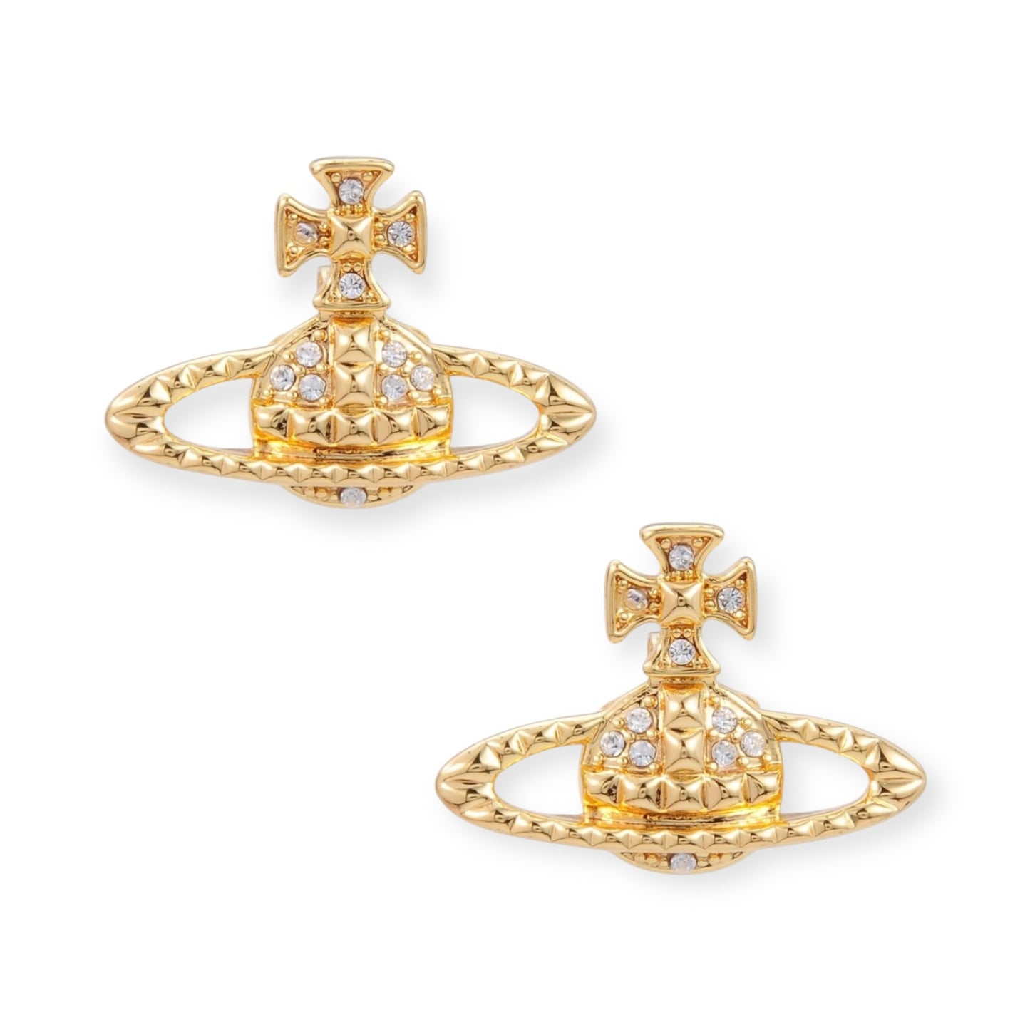 Abstract Shape Multigem 2D Orb Earrings (4 Colors)