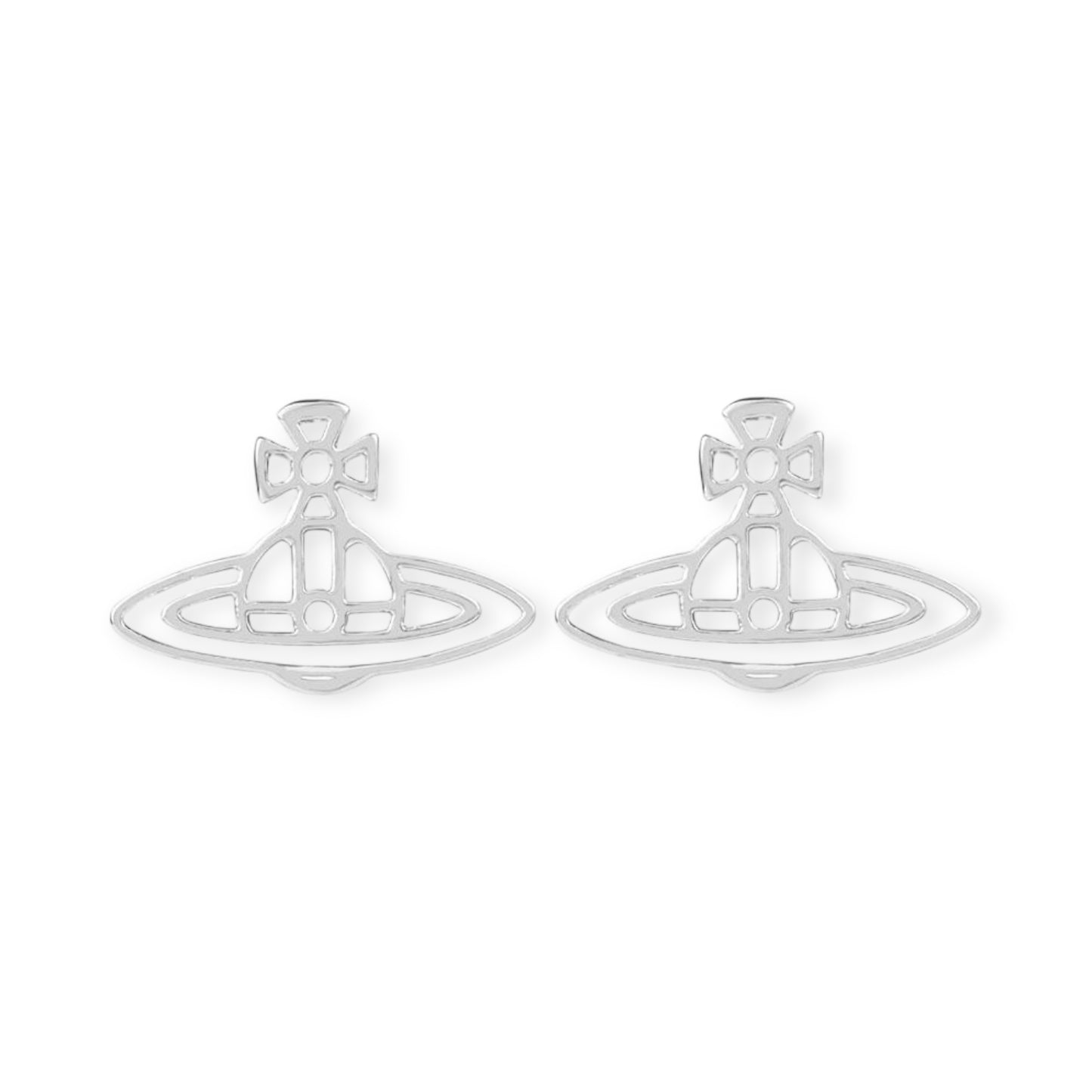 Outline Orb 2D Pendant Staple Colors Earrings (3 Colors)
