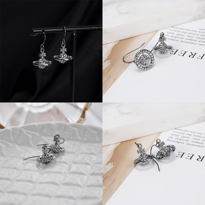 Abstract Shape Multigem 3D Orb Earrings (5 Colors)