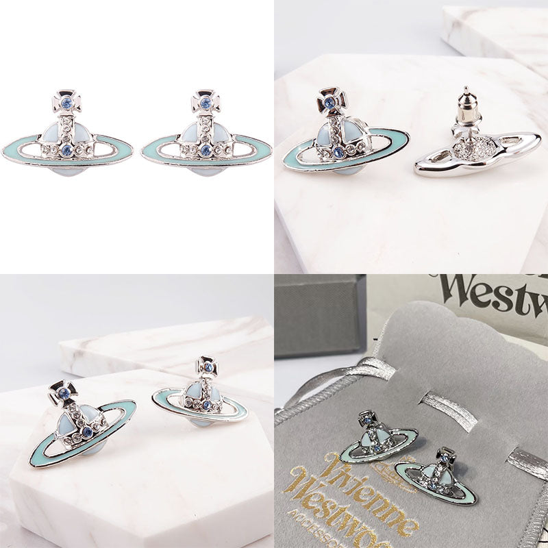 Mini Colorful Abstract Orb Pendant Earrings (8 Colors)