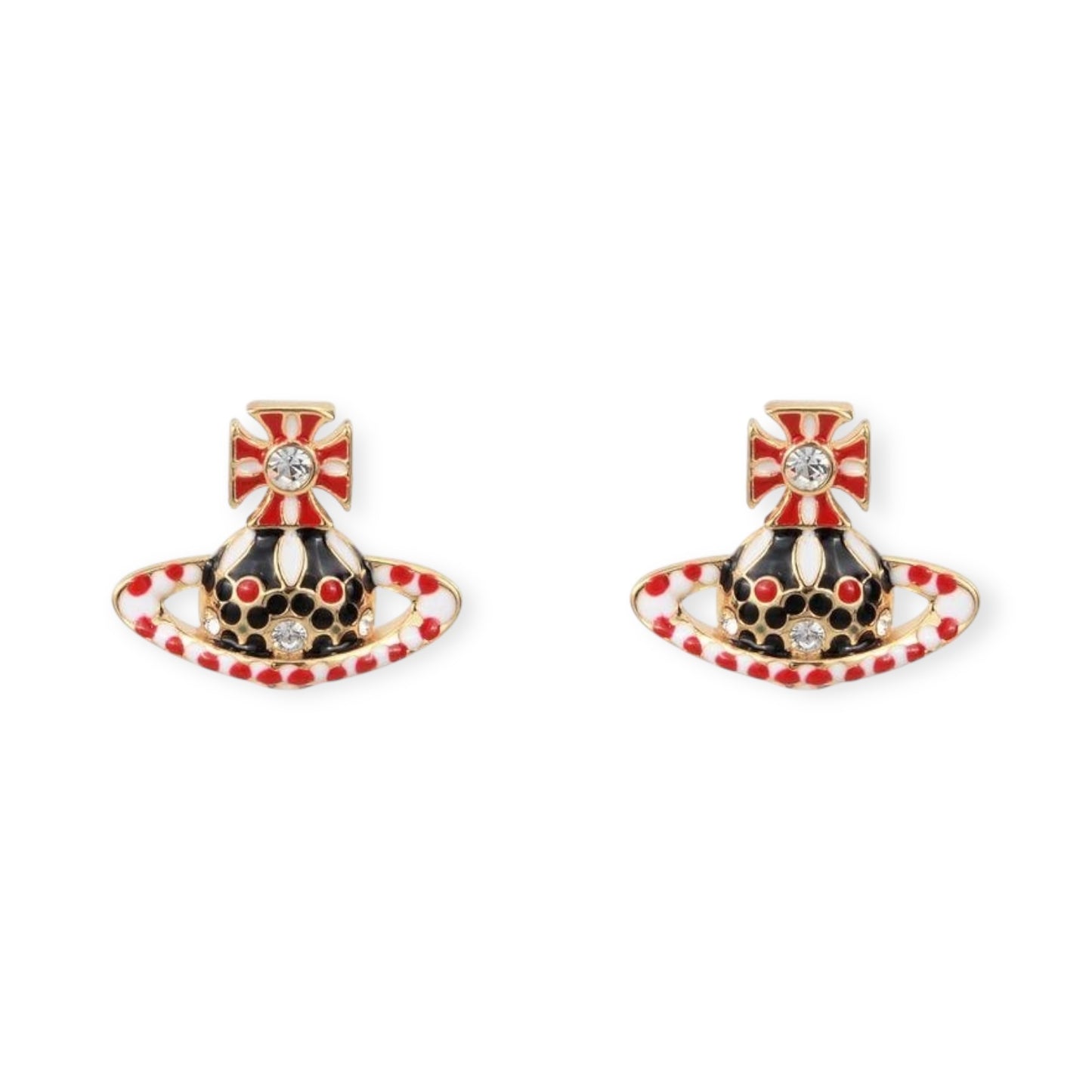 Multicolor Circus Polka Dot Orb Design Earrings (3 Colors)