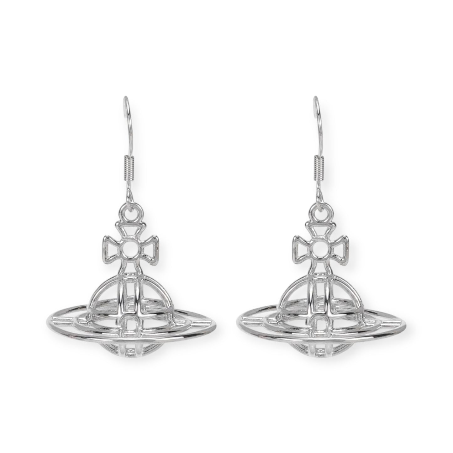 Wired Outline Orb Pendant Earrings (4 Colors)