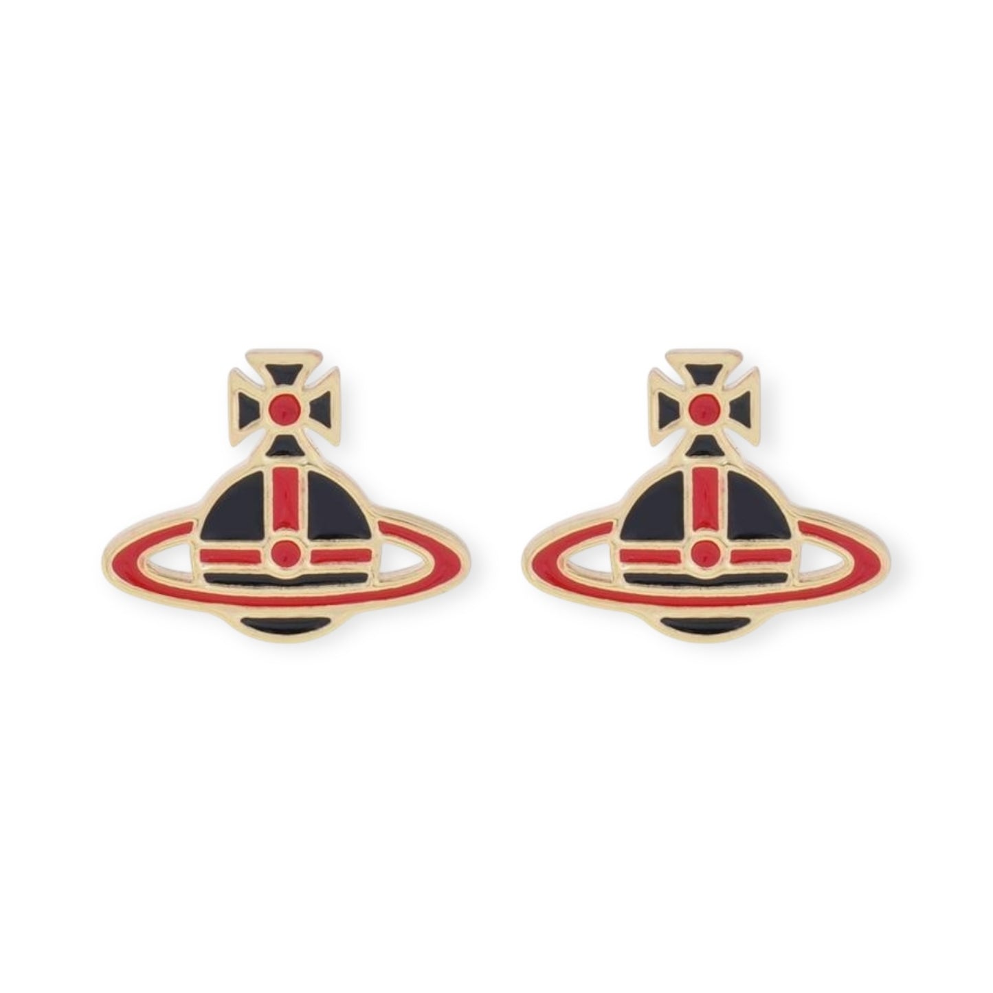 Multicolor Outline Orb Design 2D Earrings (12 Colors)