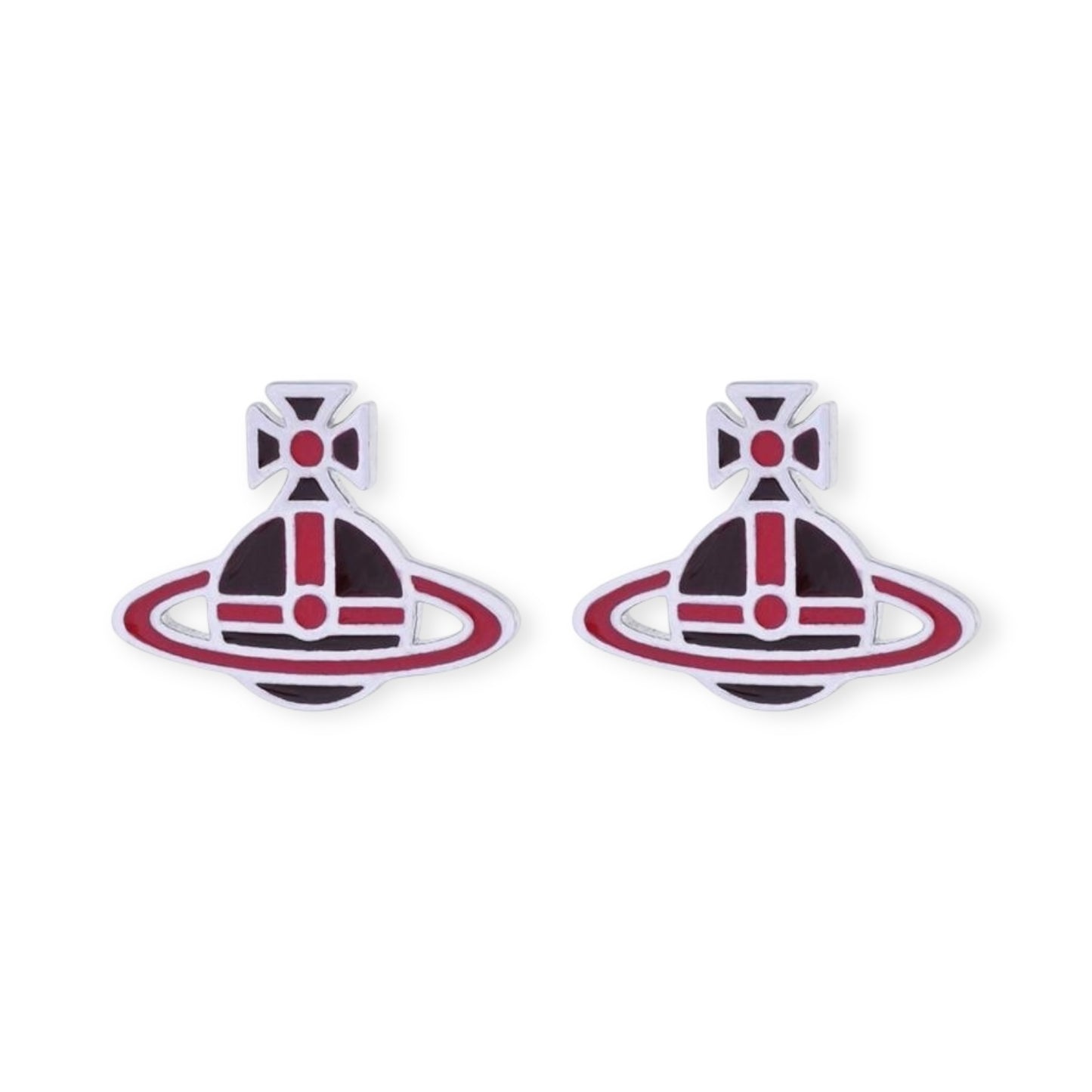 Multicolor Outline Orb Design 2D Earrings (12 Colors)