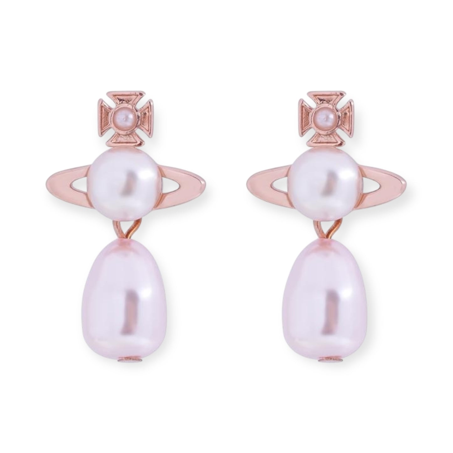 Mini Pearl Orb Pendant Hanging Pearl Drop Earrings (4 Colors)