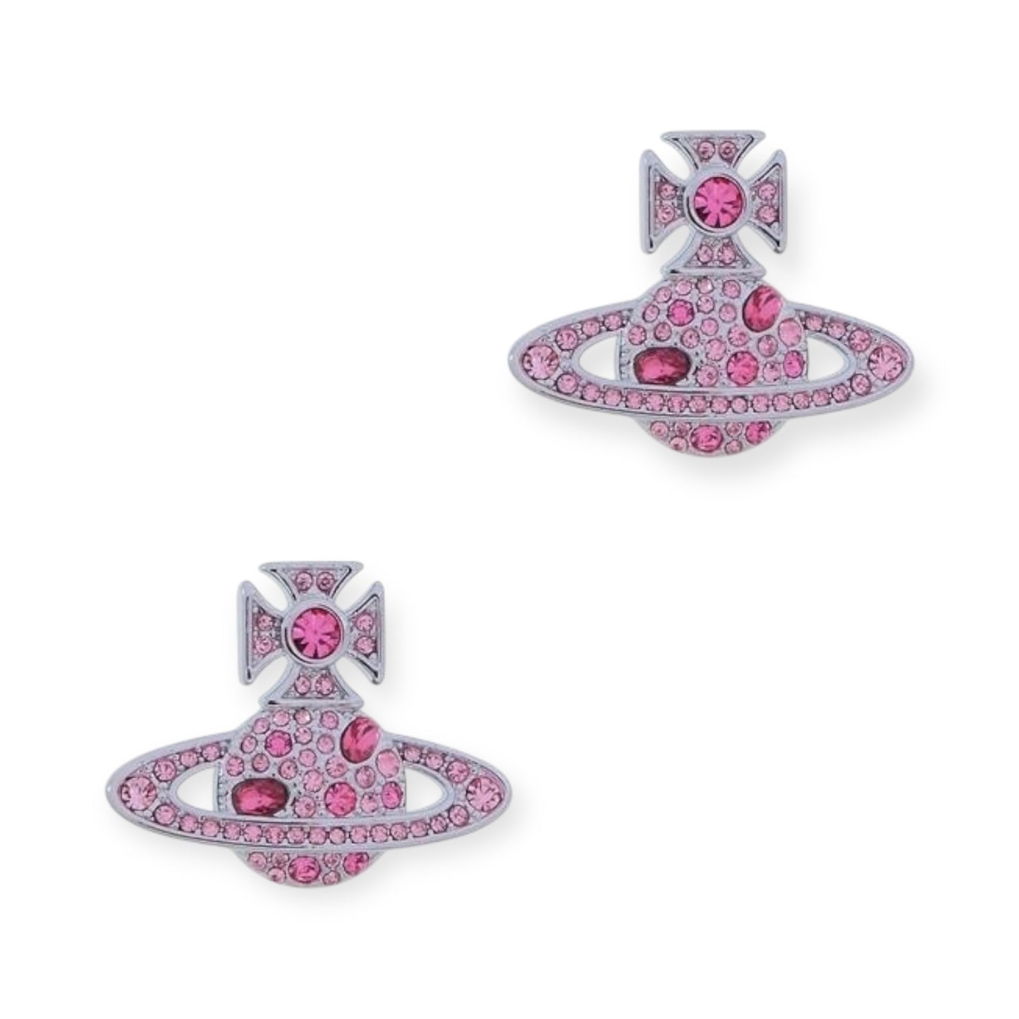 Colored Multi Gemstone Orb Pendant Stud Earrings (6 Colors)