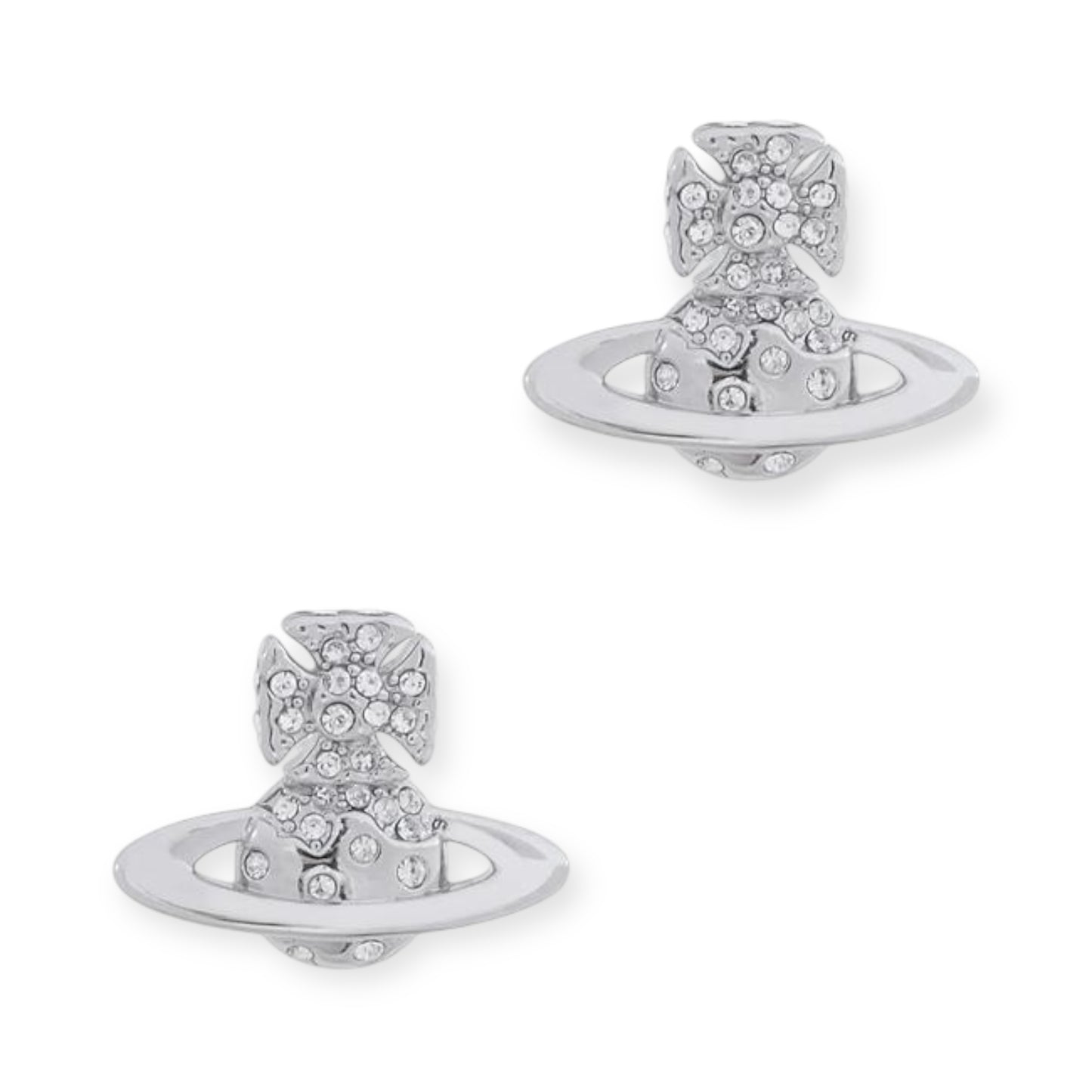 Metallic Colored Multi Gemstone Orb Pendant Stud Earrings (5 Colors)