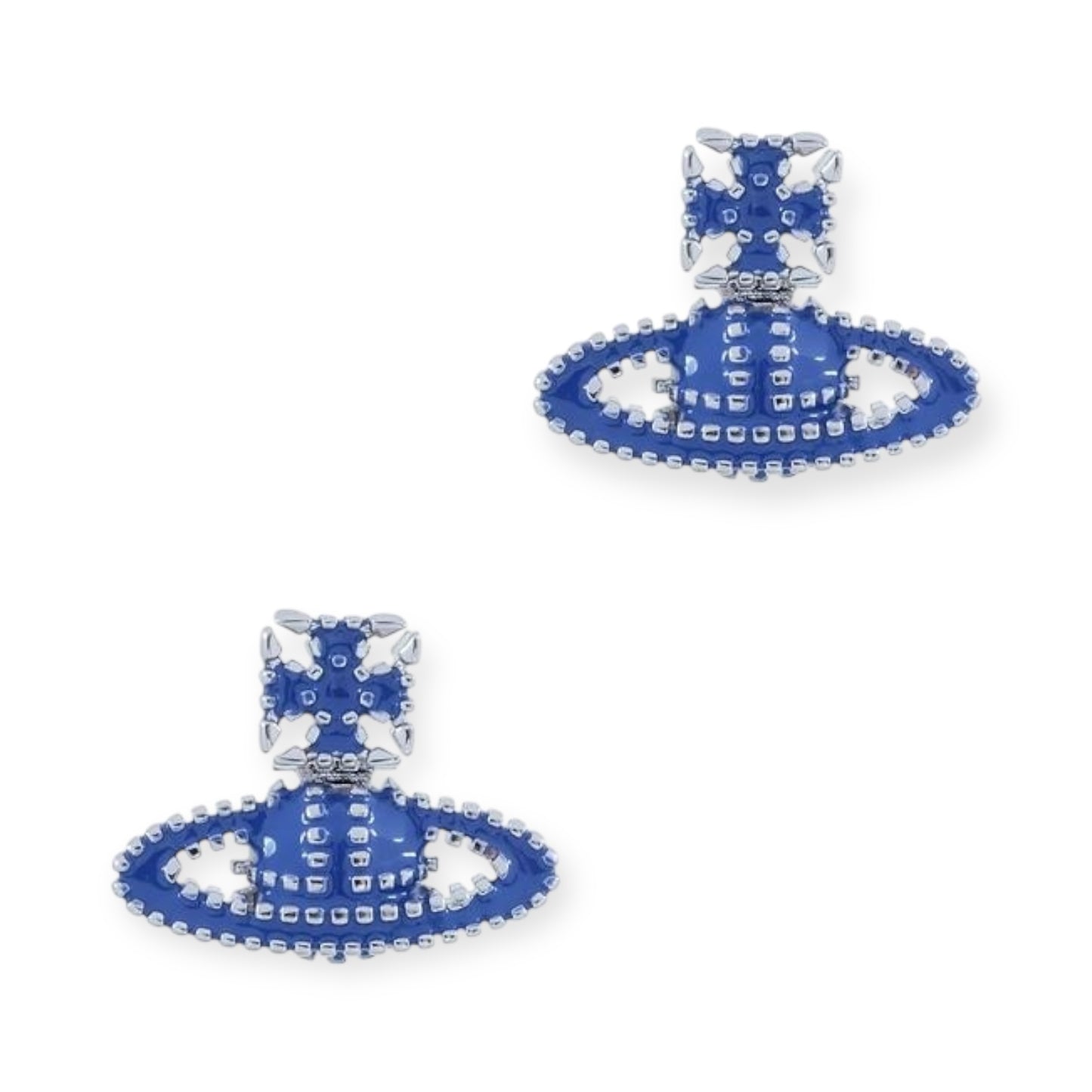 Colorful Square Dotted Orb Pendant Stud Earrings (4 Colors)