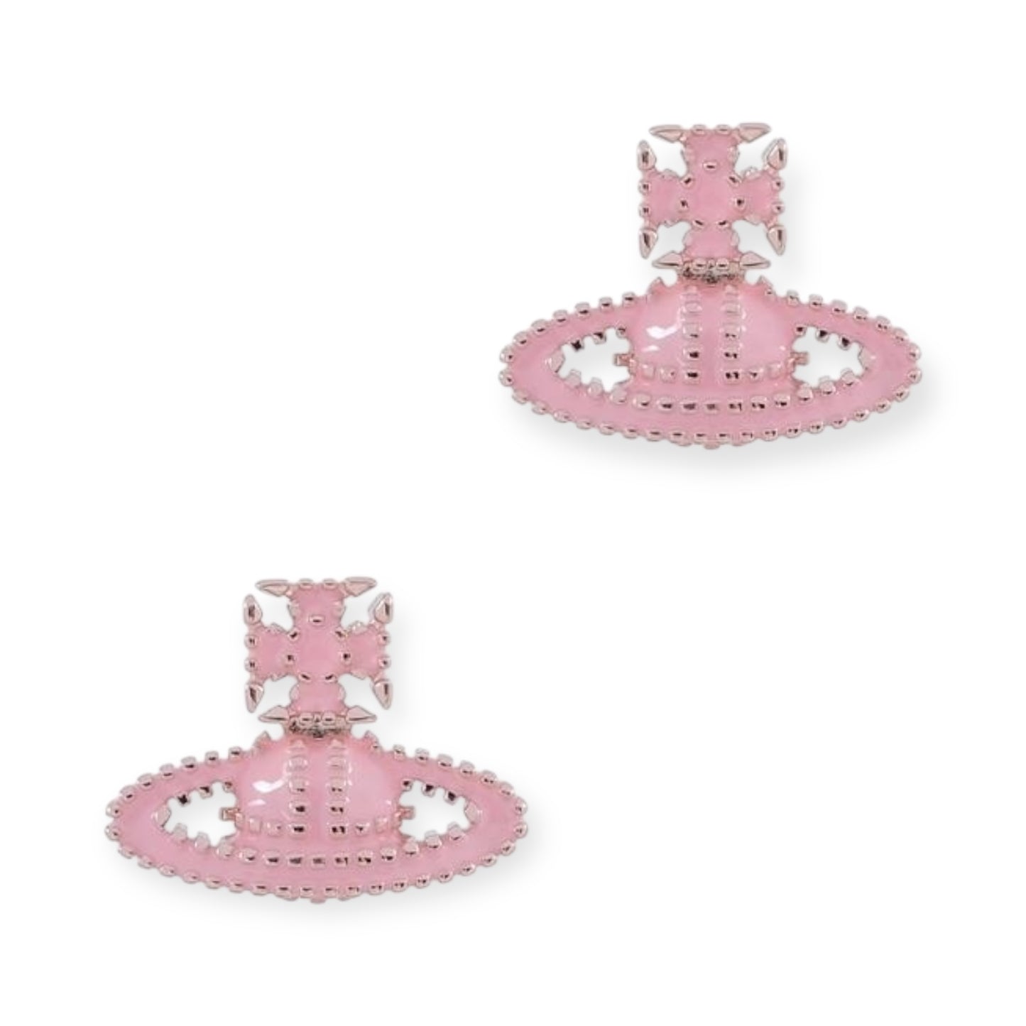 Colorful Square Dotted Orb Pendant Stud Earrings (4 Colors)