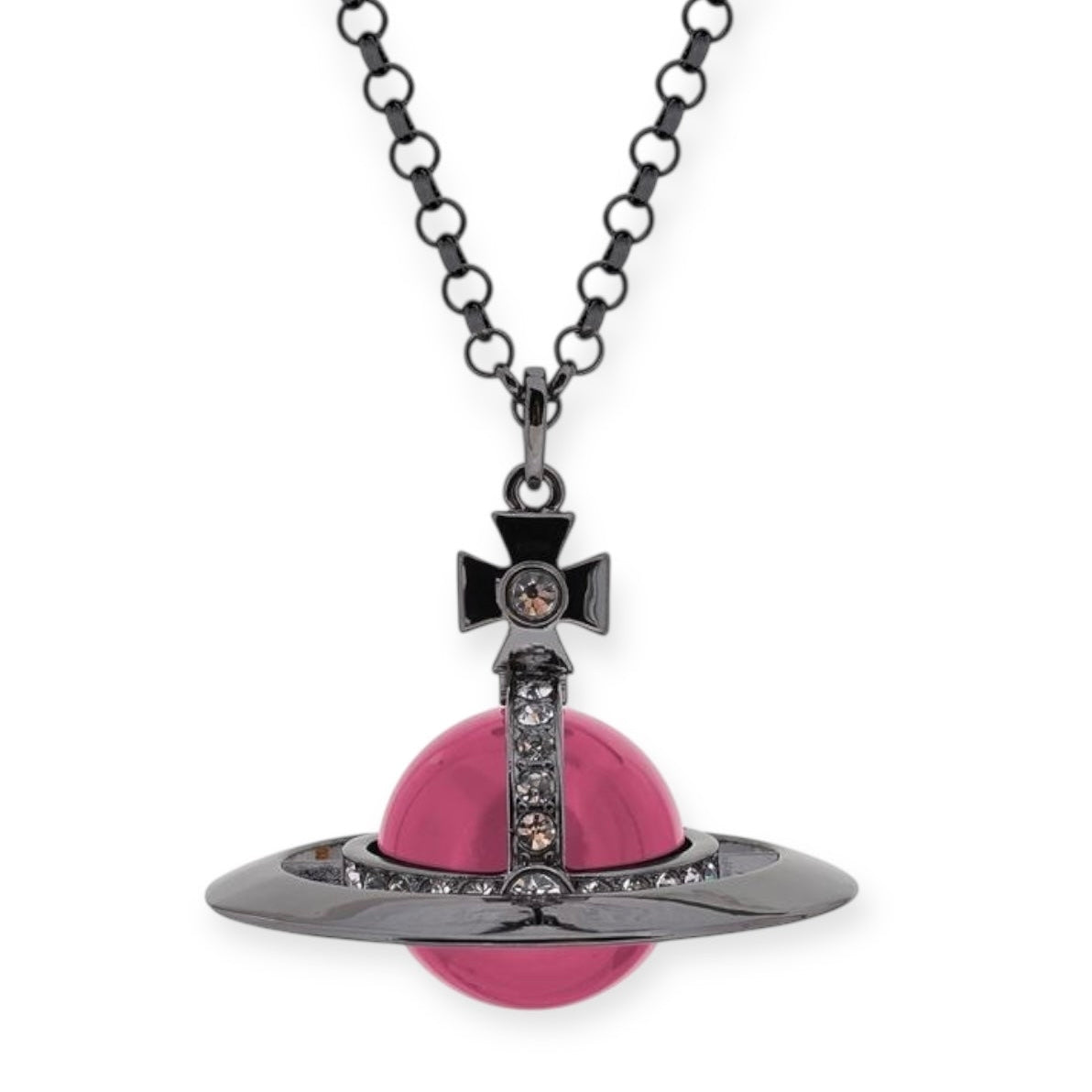 30MM Large Saturn Orb Pendant Necklace (15 Colors)