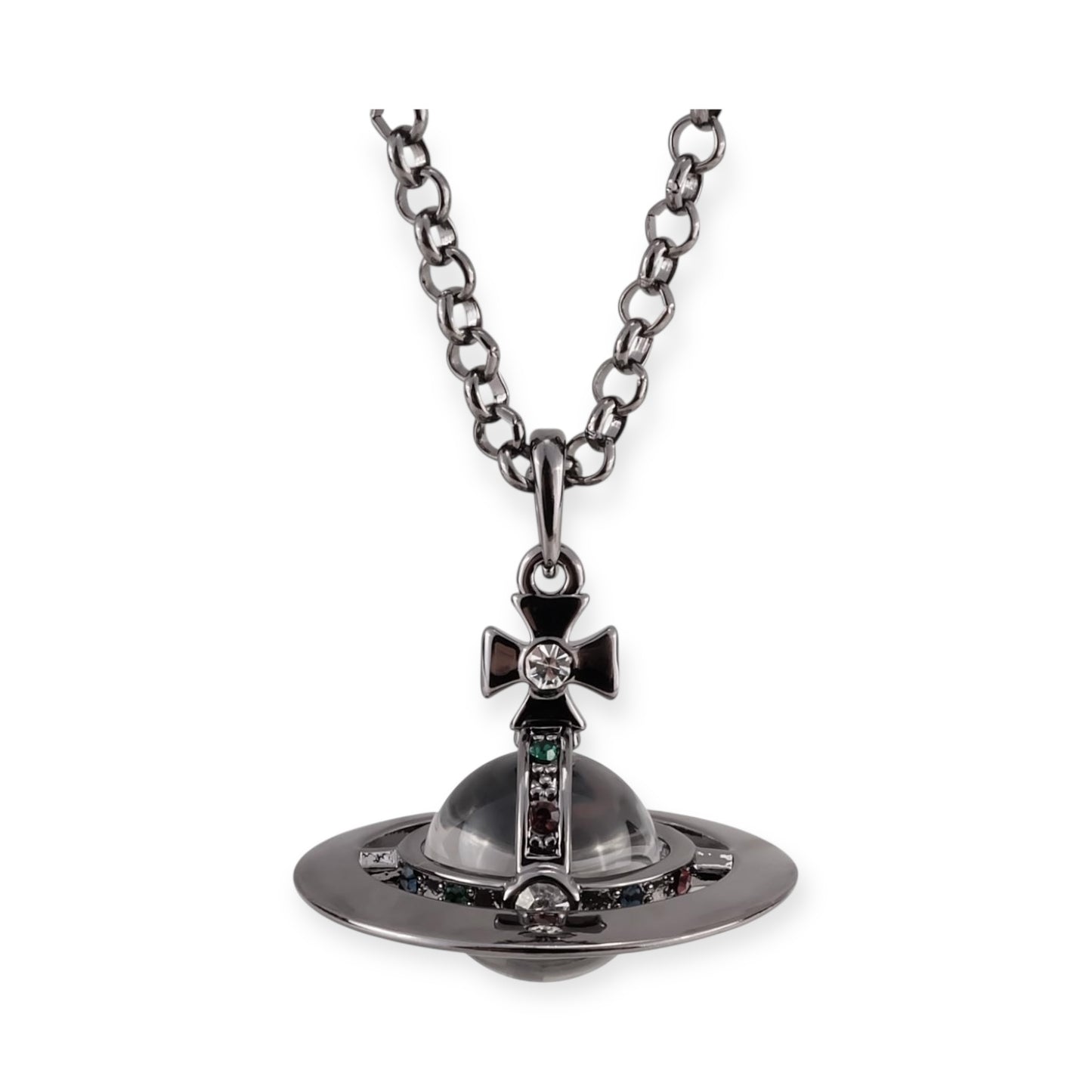 20MM Medium Saturn Orb Pendant Necklace (33 Styles)