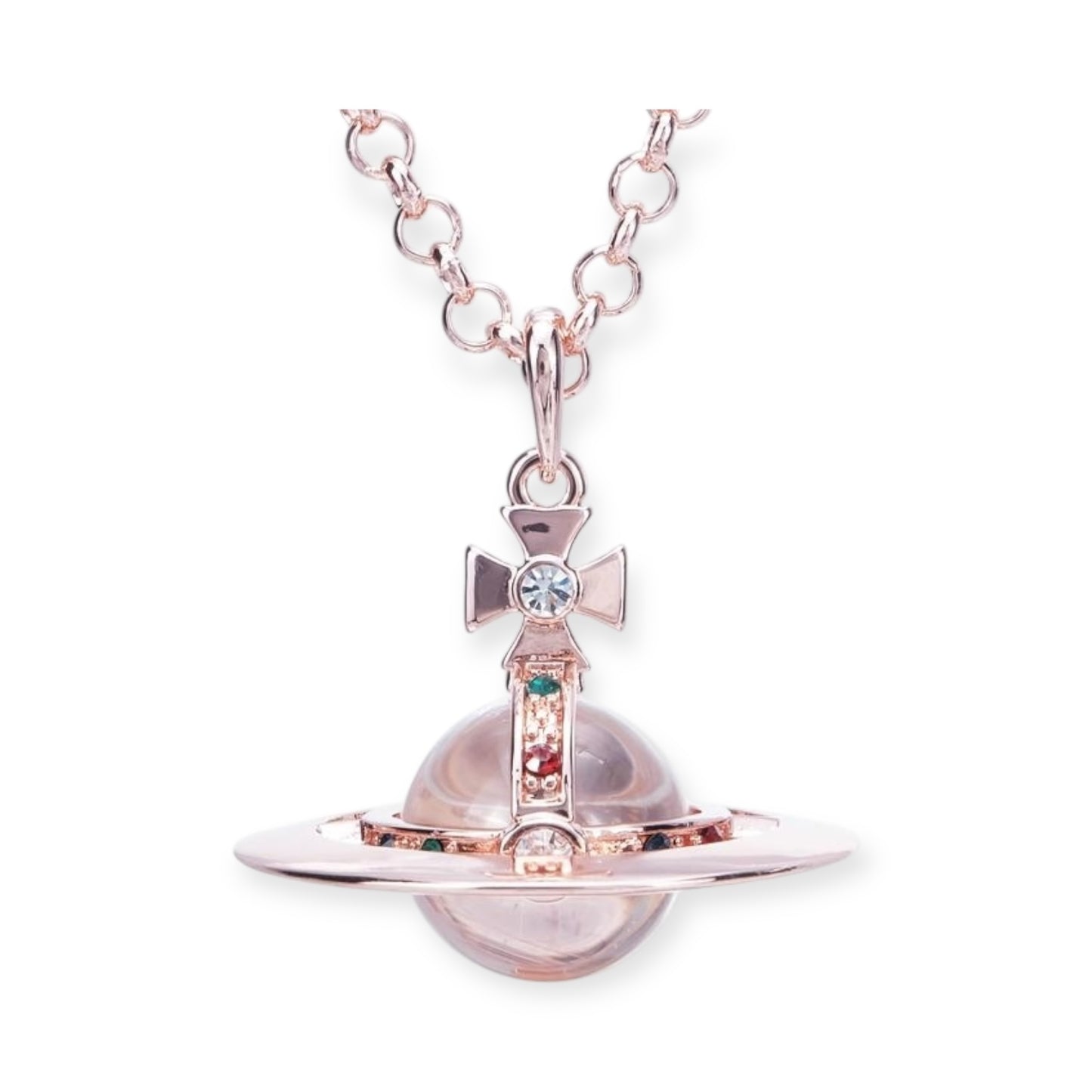 20MM Medium Saturn Orb Pendant Necklace (33 Styles)