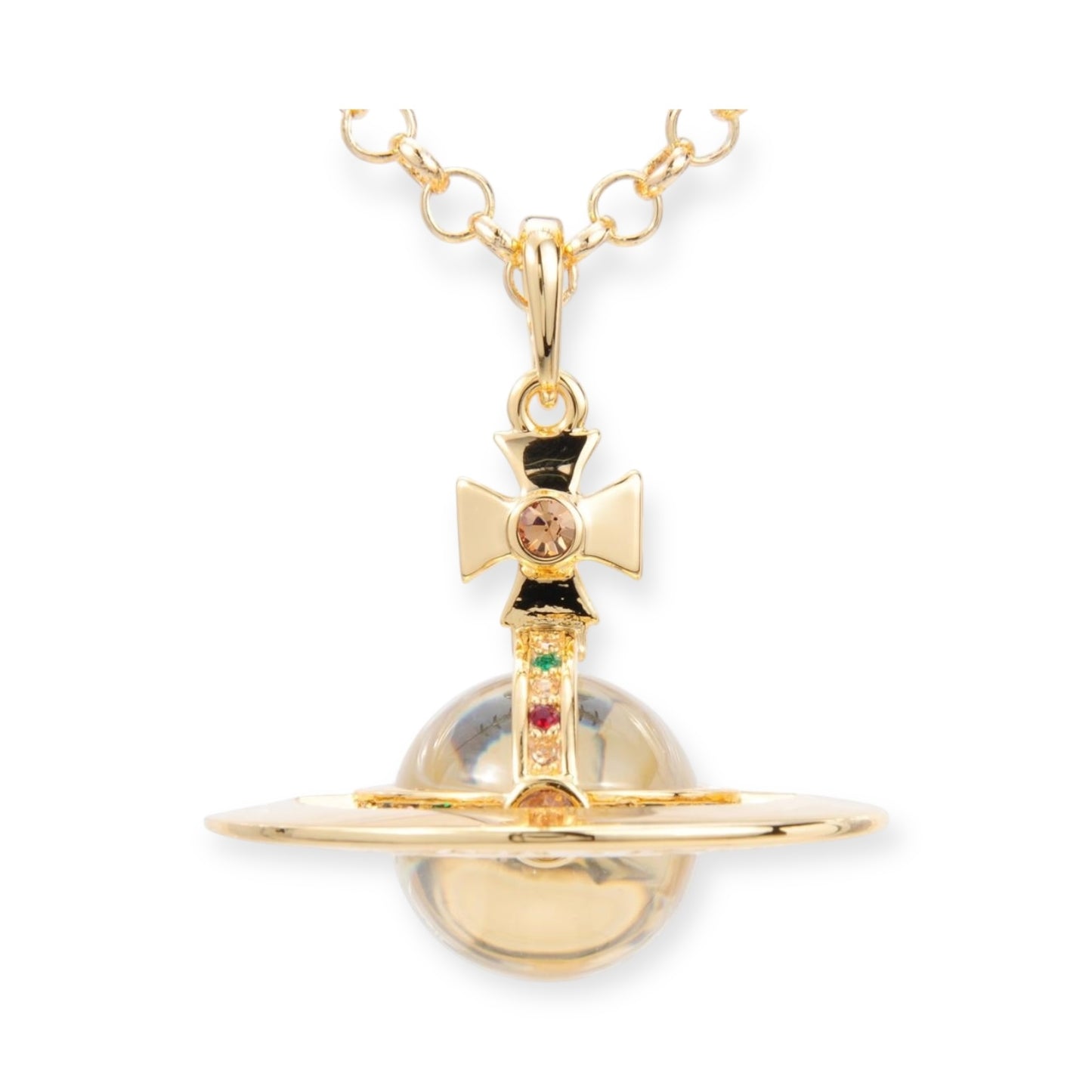 20MM Medium Saturn Orb Pendant Necklace (33 Styles)