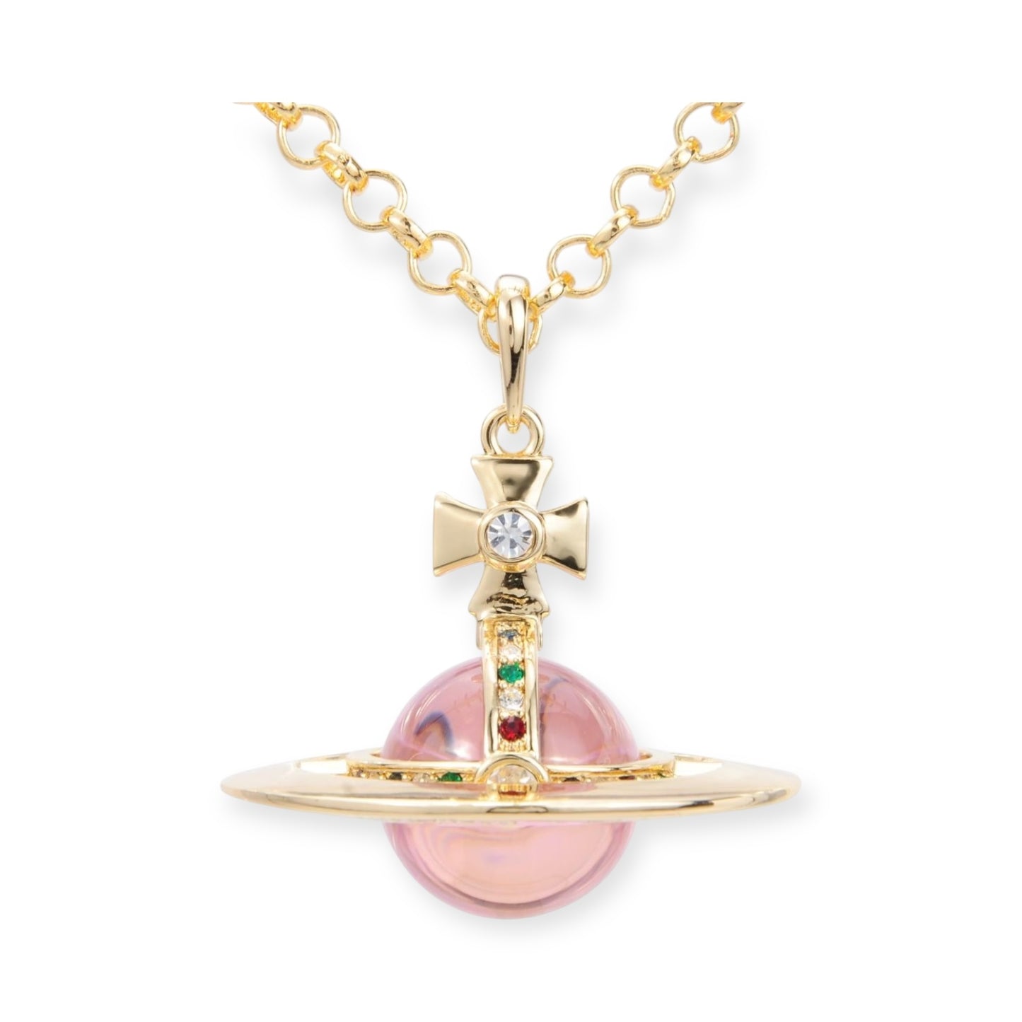 20MM Medium Saturn Orb Pendant Necklace (33 Styles)