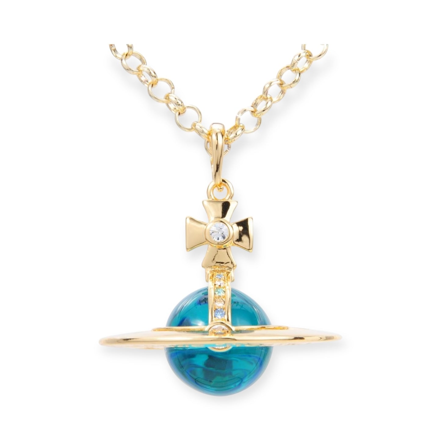 20MM Medium Saturn Orb Pendant Necklace (33 Styles)