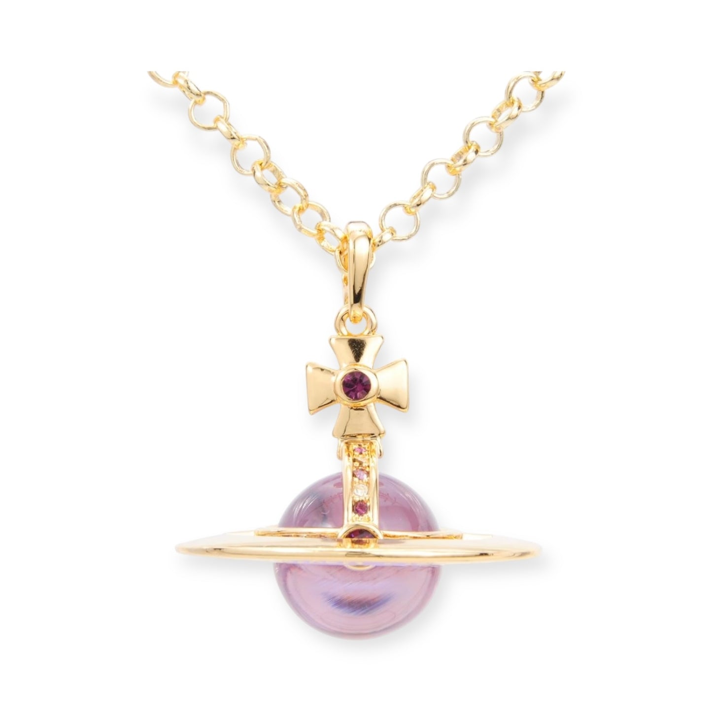 20MM Medium Saturn Orb Pendant Necklace (33 Styles)