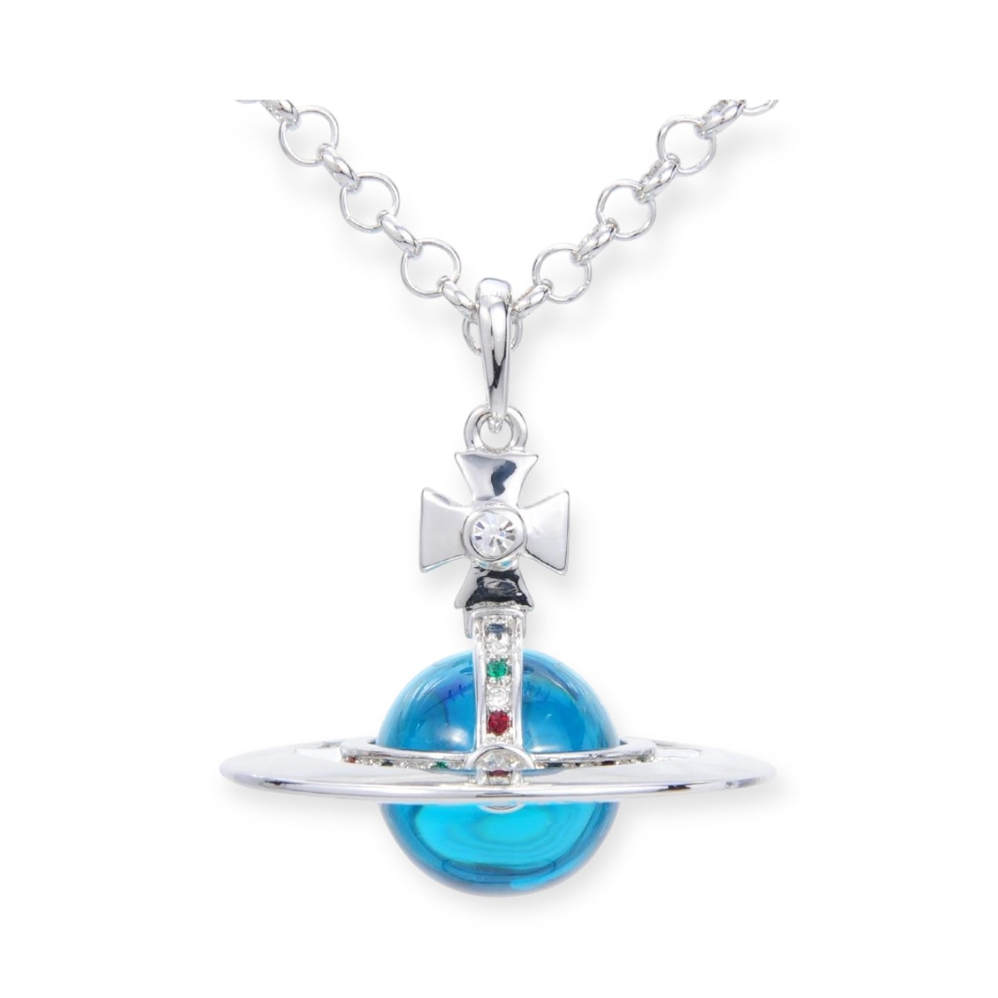 20MM Medium Saturn Orb Pendant Necklace (33 Styles)