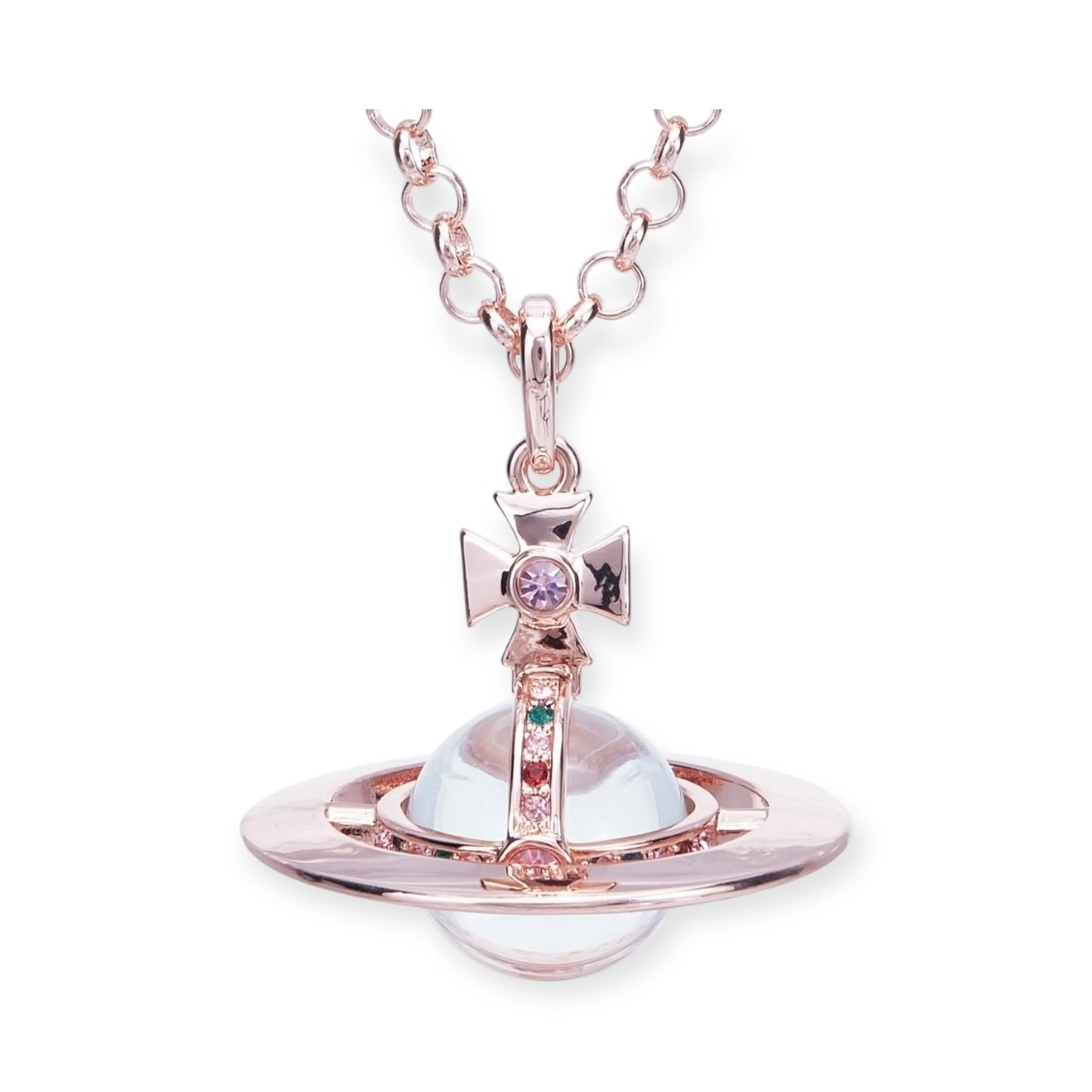 20MM Medium Saturn Orb Pendant Necklace (33 Styles)