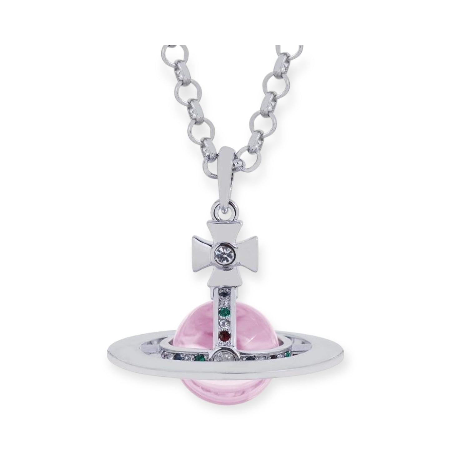 20MM Medium Saturn Orb Pendant Necklace (33 Styles)