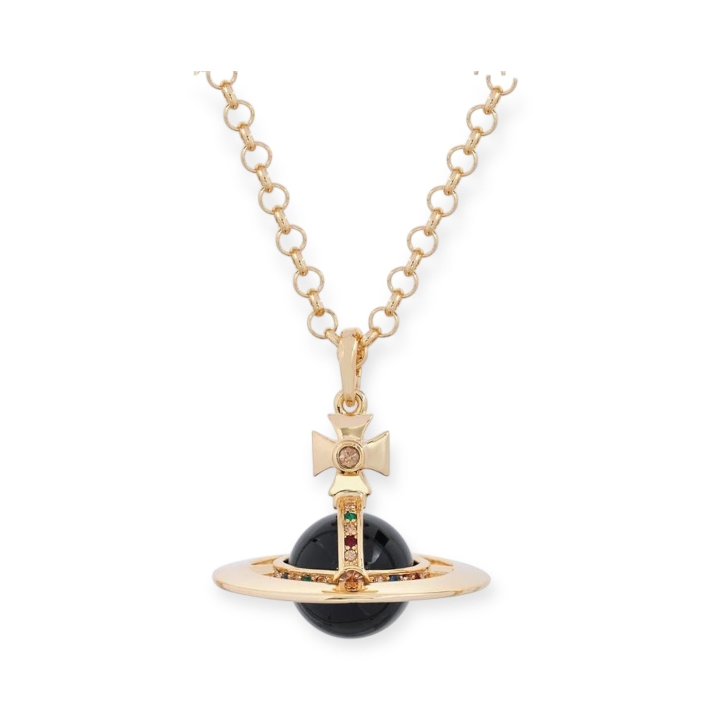 20MM Medium Saturn Orb Pendant Necklace (33 Styles)
