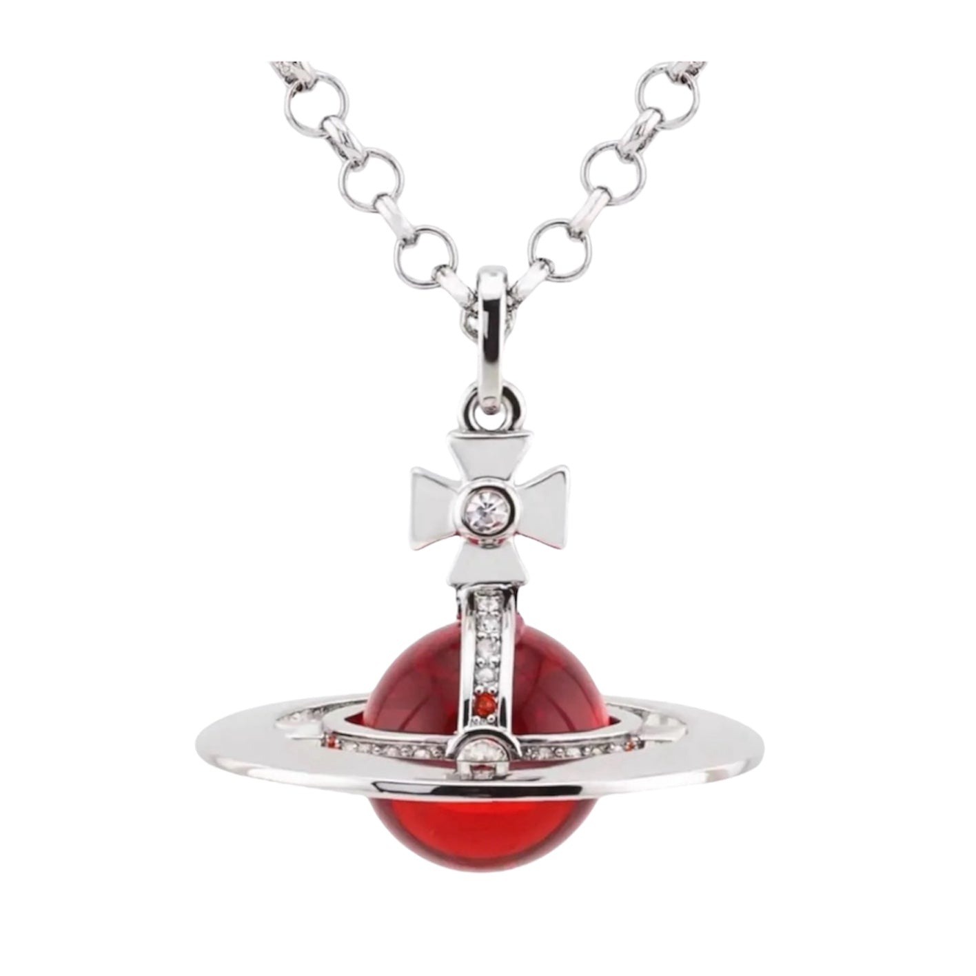 20MM Medium Saturn Orb Pendant Necklace (33 Styles)